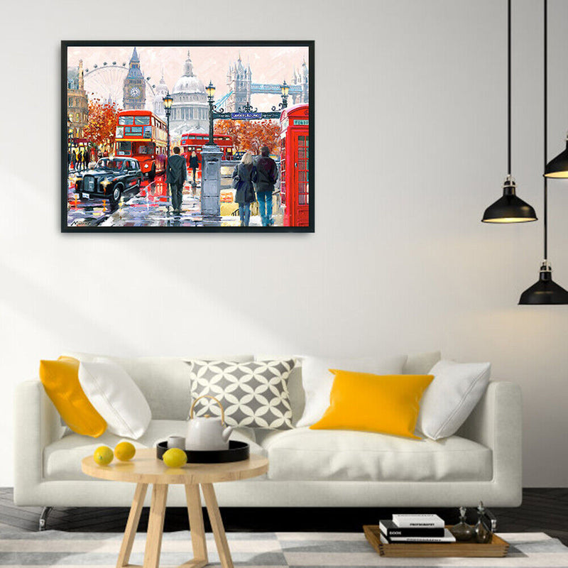 Spot Drill Handicraft 5D London Street Mosaic Kit Full Drill Diamond Painting