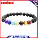 Domybest Lava Skirt 8mm Beads Elastic Yoga Bracelet for Men/Women Jewelry D