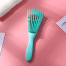 Women Hair Scalp Massage Comb Wet Curly Hairdress Styling Hairbrush (Green)