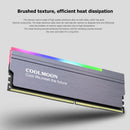 COOLMOON CR-D134S ARGB RAM Heatsink Heat Spreader Cooler for Desktop (Grey)