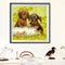 5D DIY Two Puppies Full Round Drill Mosaic Diamond Painting Kit Wall Rhinestone