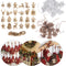 Wooden Pendant Christmas Advent Calendar Countdown Hanging Tags Number Label