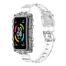 TPU Transparent Strap for HUAWEI HONOR Band 6 Soft Wristband Belt (White) Newly