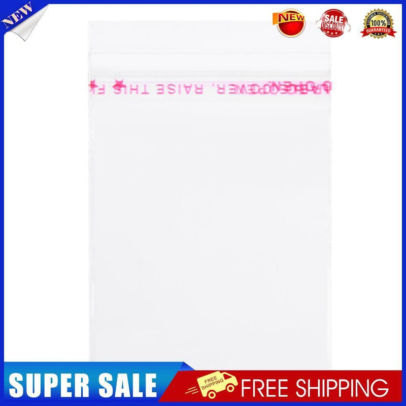 100pcs Clear OPP Bags Self Adhesive Seal Plastic Sequins Jewelry Container