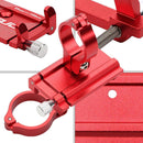 X-81 Motorcycle Bicycle Electric Scooter Handlebar Phone Holder (Red)