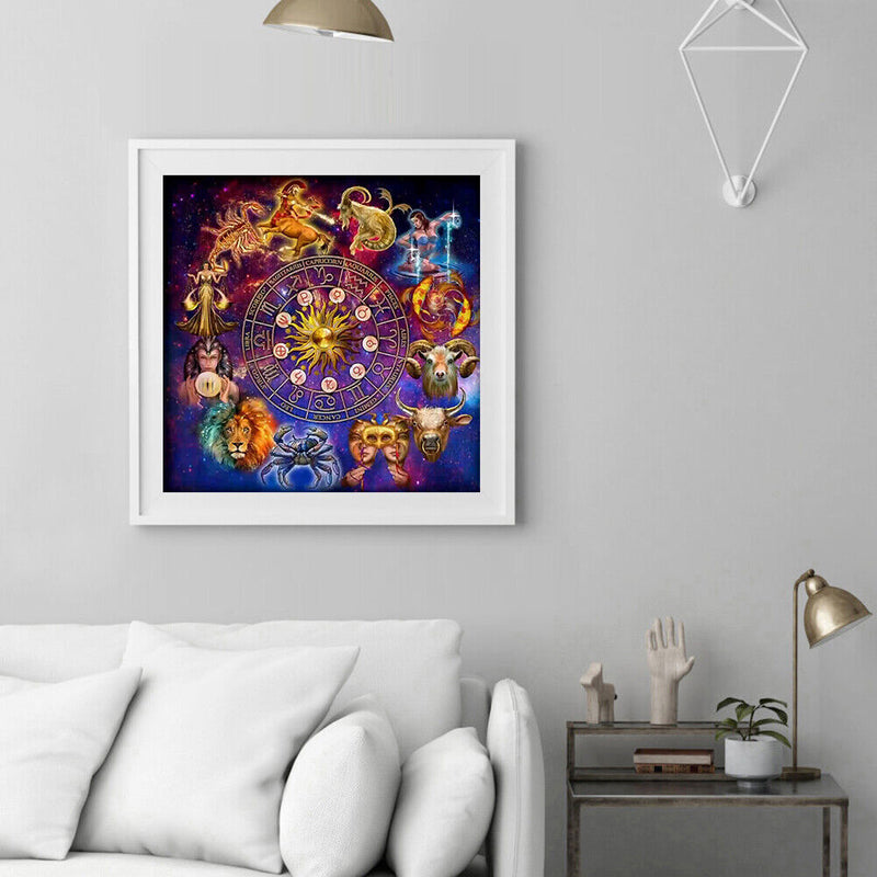 Constellation Oil Paint By Numbers Canvas DIY Hand Painted Picture (B446)