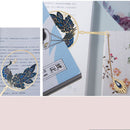 Markers Chinese Style Pagination Mark Peacock Book Clip Brass Bookmark Tassel
