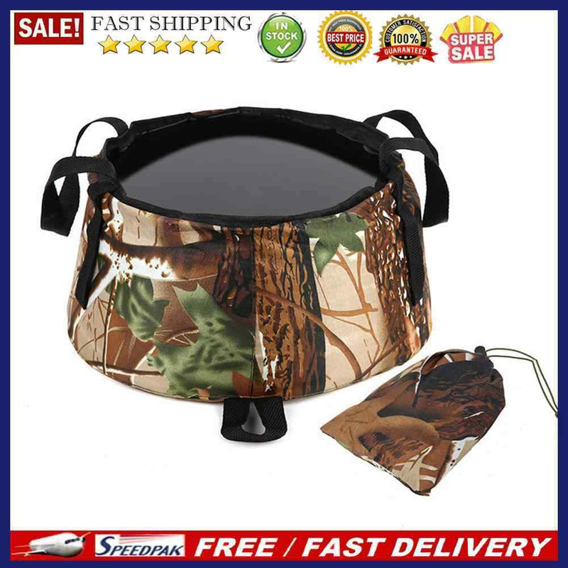 Foldable Wash Basin Foot Washbasin Outdoor Camping Travel Fishing Water Bucke