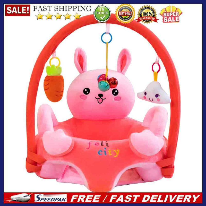Baby Sofa Support Seat Cover Cartoon Animal Plush Learning To Sit Chair with