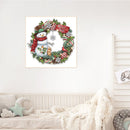 Snowman and Flowers Frameless Oil Paint by Numbers Hand Painted Art (S296)
