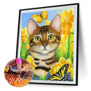 Handmade Cat 5D DIY Full Square Drill Drawing Kit Art Diamond Painting for Home