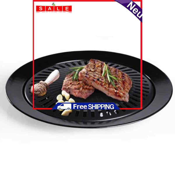 Master Grill Pan Smokeless Korean BBQ Plate for Indoor Outdoor Camping Grilling