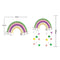 Woven PomPom Photo Prop Clouds Rainbow Tapestry Felt Ball Wall Hanging Decor