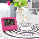 Thin Digital Thermometer Hygrometer LCD Temperature Humidity Meter (Red)