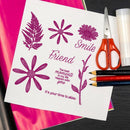 Flower Friendship Paper Cut Dies Metal Stencil Silicone Seal Mold (C) Newly