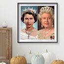 #A The Queen of England 5D DIY Diamond Painting Kits Full Round Drill Wall Decor