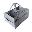 Baby Felt Storage Nursery Basket with Handle Large Pocket (Grey) Newly
