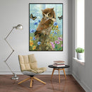 5D DIY Full Drill Diamond Painting Flower Owl Cross Stitch Embroidery Home
