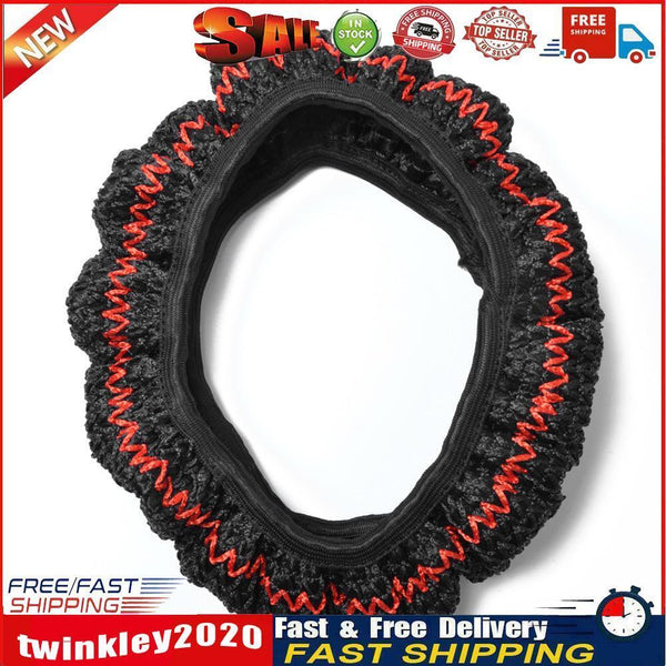 38cm Universal Ice Silk Car Steering Wheel Cover Case Breathable Black Red Newly