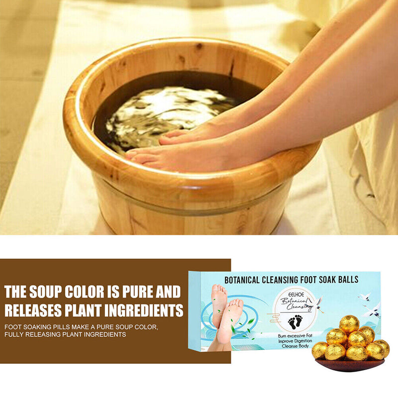 12pcs Foot Soak Balls Relieve Fatigue Ginger Foot Spa Ball for Body Health Care