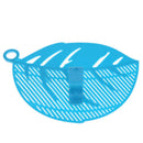 Plastic Rice Draining Sieve Vegetable Washing Drainer Filter Plate(Blue)