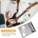 6 Saddles Guitar Bridge Adjustable String for Electric Guitar Replacement Parts