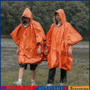 Waterproof Hooded Rain Poncho Raincoat Outdoor Hiking Bike Cycling Rainwear