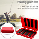 Fishing Tackle Box Sponge Fishing Bait Lure Hook Holder Organizer (Red) Newly