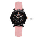 Lvpai Retro Quartz Watches Women Star Sky Dot Geometric Wristwatch (Pink)