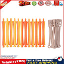 12pcs Perm Bar Rubber Band Hair Curler Hairdressing Tool(Random Color/3