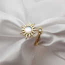 Anti Stress Rings Adjustable Opening Rotatable Jewelry Sun Flower (Golden) Newly
