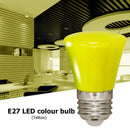 E27 3W LED Crown Energy Saving Light Bulbs Holiday Home Party Lamp (Yellow)