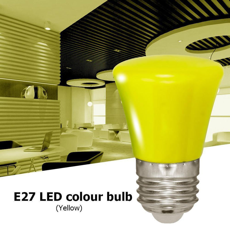 E27 3W LED Crown Energy Saving Light Bulbs Holiday Home Party Lamp (Yellow)