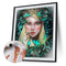 #A Flower Girl Oil Paint By Numbers DIY Handpainted on Canvas Wall Picture Cra