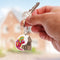 5D DIY Full Special Drill Diamond Painting Keychain Art Pendant(16x7cm)