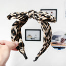 Leopard Print Party Spring Headwear Girls Headband Wide Hair Band Turban