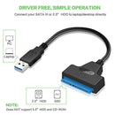USB 3.0 To SATA Adapter Converter Cable Support for 2.5 inch SSD Hard Disk Drive