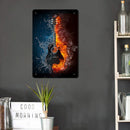 Metal Signs Guitar Iron Painting Home Metal Wall Art Plaque Poster 20x30cm