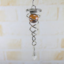 DIY Rotating Wind Chime Novelty Metal Hanging Sculpture Wind Chime Bell (A)