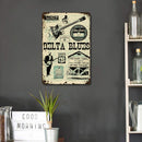 Delta Blues Poster Plate Metal Tin Sign Plaque for Bar Pub Club Wall Home D