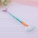 1pc Soft Gradient Makeup Fan Brush Powder Blush Foundation Cosmetic Tool(S)