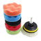 8pcs/Set Car Polishing Disc Buffing Waxing Sponge Car Polisher Drill Adapter