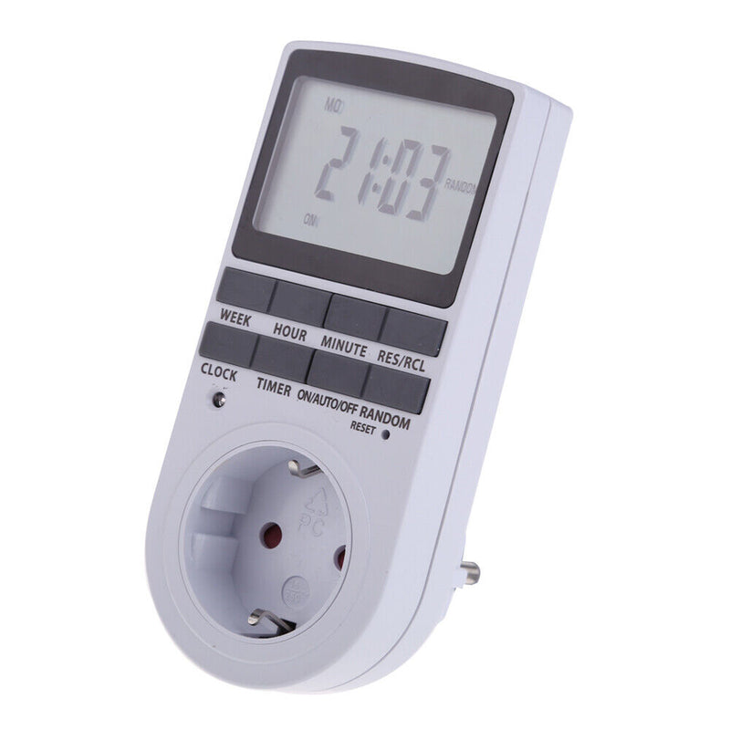 Electric Pug in Protable Timer Digital LED Display Reminder Kitchen Tool EU