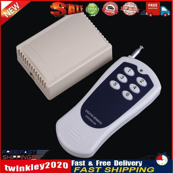 DC 12V 6CH Channel Wireless RF Remote Control Switch Transmitter+ Receiver Newly