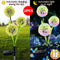 2PCS Solar Light Outdoor Decorative Dandelion Garden Light Stake Landscape Lamps