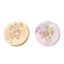Plants Flowers Copper Stamps Head w/o Handle Craft Gifts Wax Sealing Stamp He