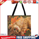 Fashion Women Lawn Cat Printing Large Capacity Tote Shoulder Shopping Bag
