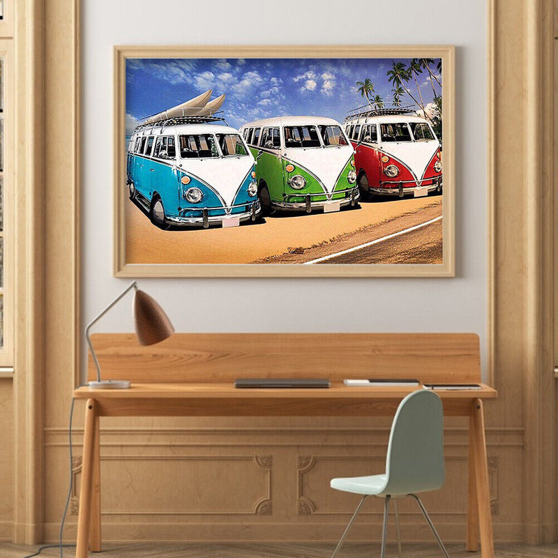 DIY Diamond Painting Car Full Round Drill Rhinestone Picture Newly