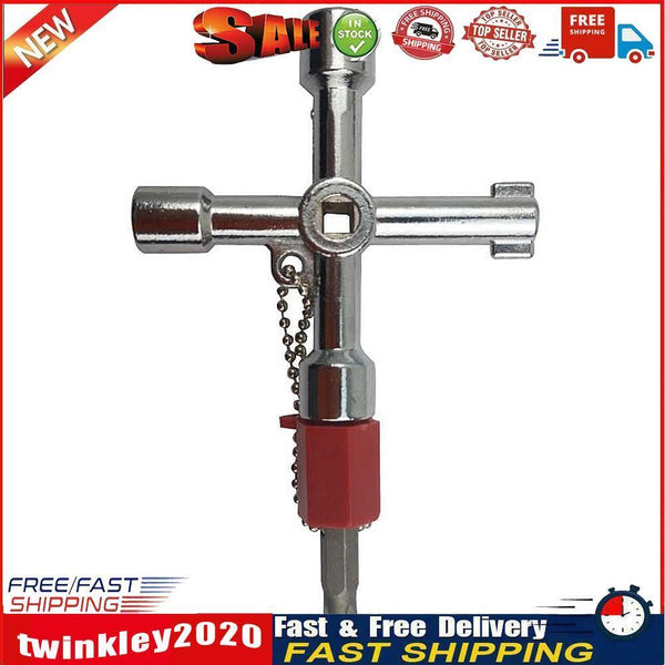 Multi-use Cross Switch Key Wrench High Speed Rail Car Subway Door Spanner Newly