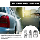 3pcs Stainless Steel 3/8"" NPT to 3/8"" QD Adapters for Pressure Washer